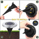 Solar Ground Lights-Waterproof Solar Lights Outdoor Garden- Solarr Disk Light-d 16Led Bright In-Ground Light-Landscape Lighting For Pathway Yard Lawn Patio Walkway (12 Pack White Light) Solar Ground Lights-Waterproof Solar Lights Outdoor Garden- Solarr Disk Light-d 16Led Bright In-Ground Light-Landscape Lighting For Pathway Yard Lawn Patio Walkway (12 Pack White Light)