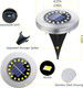 Solar Ground Lights-Waterproof Solar Lights Outdoor Garden- Solarr Disk Light-d 16Led Bright In-Ground Light-Landscape Lighting For Pathway Yard Lawn Patio Walkway (12 Pack White Light) Solar Ground Lights-Waterproof Solar Lights Outdoor Garden- Solarr Disk Light-d 16Led Bright In-Ground Light-Landscape Lighting For Pathway Yard Lawn Patio Walkway (12 Pack White Light)