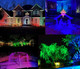 25W Color Led Outdoor Landscape Spotlight With Strobe Lighting - Waterproof Rgb Spot Lights For Yard Tree House Halloween Christmas Dual Mode 120V 25W