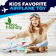 Toysery Airplane Toys For Kids Bump And Go Action Toddler Toy Plane With Led Flashing Lights And Sounds. Ideal For Boys & Girls 3-12 Years Old (Airbus A380)