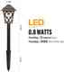 Malibu Outdoor Landscape Lighting Low Voltage 8 Pack Led Pathway Light 0.8W Garden Lights For Lawn Yard Patio 8405-9112-08 Bronze