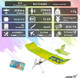 E23 Ice Cream Foam Airplane Model 220Mm Wingspan 2.4Ghz 3Ch Pp Foam Mini Indoor Rc Airplane Rtf E23 Ice Cream Foam Airplane Model 220Mm Wingspan 2.4Ghz 3Ch Pp Foam Mini Indoor Rc Airplane Rtf