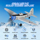 2.4Ghz 4Ch Remote Control Airplane Rtf For Beginners 402Mm Toprc P47 Mini Scaled Warbird Airplane One Key Aerobatic And One Key U-Turn With Gyro Stabilization System For Adults (P47)