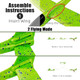 6-Pack Airplane Toys 17.5" Large Throwing Foam Plane - 2 Flight Modes Outdoor Sports Birthday Party Favors s For 3-7 Year Olds