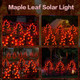 Fall Décor Solar Garden Lights Outdoor For Thanksgiving Decorations40Led 2Pack Red Maple Leaves Tree Lights With -Outdoor Autumn Harvest DecorSolar Fall Lights For Thanksgiving Christmas Party Decor