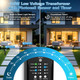 Plug-And-Play Low Voltage Landscape Lighting Kit 8-Pack Landscape Lights With Transformer 3000K Waterproof Outdoor Spotlight With 52Ft Wire For Yard Garden