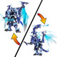 Yeibobo 2-In-1 Flying Dragon Robot Transforming Toys (Blue ze Devil)