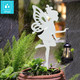 Solar-Garden-Lamp 2 Pack Metal Fairy Hanging Lanterns Solar Outdoor Decorative Stake Ornaments For Lawn Patio Or Courtyard White Solar-Garden-Lamp 2 Pack Metal Fairy Hanging Lanterns Solar Outdoor Decorative Stake Ornaments For Lawn Patio Or Courtyard White