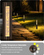 Path Lights Low Voltage 3W 2200K/2700K/3000K/4000K/5000K 15 Inch Bronze 4Pk 12V Wired Led Low Voltage Bollard Lights For Outdoor Garden Yard Pathway Walkway Christmas Decoration Aluminum