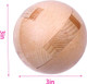 Ahyuan Handmade Wooden Puzzle Magic Ball Brain Teasers Toy Intelligence Iq Games 3D Sphere Puzzles For Children And Adults (2.36 X 2.36 X 2.36 In)