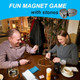 Alneti Magnet Game With String Travel Size - Magnetic Chess Set With Stones For Family Night - Fun Portable Two Player Magnet Rocks For Teens - Magnetic Games For Adults And Kids