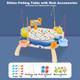 Ark Miido Magnetic Fishing Game For Kids Toddlers, Fishing Table Toys With 42 Fishes Toys, 10 Poles, 4 Support Feet, Rotating Board Game With On-Off Music, Educational Birthday s For Boys Girls Ages 3+