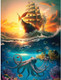 Bits And Pieces - 300 Piece Jigsaw Puzzle For Adults - 18" X 24" - The Flying Dutchman - 300 Pc Large Pieces Seven Seas Ghost Ship Jigsaw By Ray Heere Bits And Pieces - 300 Piece Jigsaw Puzzle For Adults - 18" X 24" - The Flying Dutchman - 300 Pc Large Pieces Seven Seas Ghost Ship Jigsaw By Ray Heere