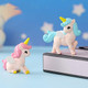 Blapnk 8 Pcs Flying Horse Unicorn Animal Model Figures Toy Cake Toppers, Miniature Unicorn Figurines Fairy Garden Moss Landscape Diy Terrarium Crafts Ornament, Cake Decoration Christmas Birthday