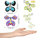 Chenkaiyang 20 Pcs Magic Flying Butterfly, Wind Up Butterfly Toy Rubber Band Powered Flying Butterflies Surprise For Explosion Box Envelope Wedding Birthday Party (20 Classic Style)