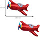 Chil 4 Pcs Large Red Airplane Helicopter Plane Themed Party Supplies Decorations Kids Baby Shower Birthday Party Decorations(37X31Inch)