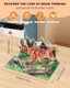 Coophit 3D Wooden Dinosaur Puzzles For Adults And Kids - Stem Model Dinosaur Kits, Diy 3D Wooden Puzzle Crafts - s For Kids And Adults Teens Boys Girls(Dinosaur-1) Coophit 3D Wooden Dinosaur Puzzles For Adults And Kids - Stem Model Dinosaur Kits, Diy 3D Wooden Puzzle Crafts - s For Kids And Adults Teens Boys Girls(Dinosaur-1)