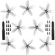 Craznick Propellers For Dji Avata Replacement Prop Blades Low Noise Accessories For Dji Avata Drone Accessories Exclusive Screws & Screwdrivers 8 Pcs