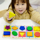 D Dailyfunn Wooden Geometric Shape Puzzle (10 Pcs) Toddler Puzzles For Ages 1-3 Years Old 12-18-24 Months