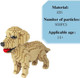 Enhana Building Block Animal Building Bricks Dogs Golden Retriever Tiny Mini Block Dog Building Animal Set Diy 3D Block Toy Building Blocks For Kids Or Adult 950 Pieces, C51067W