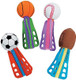 Fun Express Mini Sport Ball Foam Throwing Dart Missiles (Bulk Set Of 24) Party Games And Favors