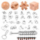 Hinwoln Wooden Brain Teaser Puzzles - Metal Unlock Interlock Game, Iq Logic Test Puzzles Game, 3D Puzzle Toy Brain Teaser For Kids And Adults, Mind Educational Toy Travel Games [29Pcs Of Pack ]