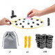 Hlin Magnetic Chess Game With Stones, For 1-6 Players Includes 48 Magnetic Stones, Game String & Storage Bag Hlin Magnetic Chess Game With Stones, For 1-6 Players Includes 48 Magnetic Stones, Game String & Storage Bag
