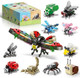 Ibrickpark Mini Creature Building Block Set, 10-In-1 Create 10 Fun Critters Or One Large Dragonfly, 318 Pieces, Stem Toy For Kids And Adults, Easter s, Party Favors, Holiday & Birthday Creative Ideas