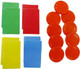 Ielyiesy 9 Playing Puck - In Play Balls & 8 Diy Colorful Cardboards For Prize Drop Board Game Accessories Party Game Tradeshow - Ideal For Carnivals, Parties & More