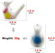 Jjjfly 4Pcs Ceramic Water Bird Whistle Toys With Hanging Rope, Toys For Kids Birthday , Party s, Easter s, 739804259153