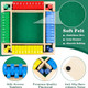 Jtnfsh Shut The Box Dice Game 2-4 Players, Wooden Board Table Math Game With 8 Dices, Classic Tabletop Version Family Games For Adults And Kids