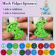 Ketmon Math Facts Fidget Spinners, Math Facts Fidget Spinners For All The Stimmers, Multiplication Chat Game Fidget Toys For Adults Kids (Add Or Subtract 9Pcs)