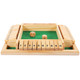 Kisangel Wooden Four-Sided Flop Games Digital Wooden Board Game Parent-Child Board Game Educational Toys For Kids (Green)