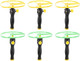 Kisangel 3 Sets Pull String Flying Disc Flying Propellers Pull Cord Toy Pull String Flying Saucers For Party Favors And Prizes
