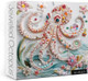 Larkipuzz 3D Crystal Diamond Octopus Jigsaw Puzzle 1000 Piece For Adult, Art Aesthetic Pretty Jewel Jigsaw Puzzles, Difficult Animal Beautiful Embroidery Puzzle