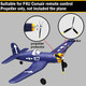 Leambe 3 Sets Spare Rc Plane Propellers Compatible With F4U Corsair & P47 Thunderbolt Remote Control Airplane Nose Cone