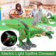 Liberty Imports Mist Spraying Robot Dragon Toy - Walking Dinosaur Fire Breathing Water Spray With Lights & Realistic Sounds (Assorted Color)
