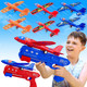 Ljzj 3 Pack Airplane Launcher Toys, 2 Flight Modes Led Foam Glider Catapult Plane, Outdoor Flying Toy For Kids, Birthday s For Boy Girl 6+ Year Old, B-Day Party Supplies