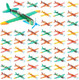 Luckjoy 48 Pcs Airplane Toy, 8 Inch Foam Airplanes For Kids,Paper Airplane Kit For Toddlers 3-5, Glider Toy Planes For Kids,Party Favors Goodie Bag Stuffers Classroom Prizes For Boy Girl Children