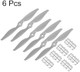 Meccanixity 6Pcs 7X5 Inch Propeller Rc Propellers 2-Vane Blades Props Gray With Adapter Rings For Rc Airplane Aircraft Prop Replacement Meccanixity 6Pcs 7X5 Inch Propeller Rc Propellers 2-Vane Blades Props Gray With Adapter Rings For Rc Airplane Aircraft Prop Replacement