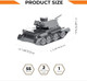 Metal-Time Model Cruiser Mk Iii, 3D Puzzles For Adults Or Teens, Diy Metal Puzzle Model Kit, 3D Metal Model Brain Teaser Puzzle - Great Idea, 55 Pcs.