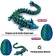 Mg Rack Yf 3D Printed Flying Articulated Dragon Egg - Eco-Friendly Crystal Mystery Egg With Dragon Inside - Adults Fidget Toys For Autism Adhd (Laser Color)