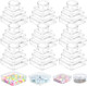 Milkary 40Pcs Mixed Sizes Clear Board Game Tokens Storage Containers, Empty Board Game Storage With Lid, Plastic Boxes Dice Container For Game Pieces Dice Tokens Jewelry Crafts