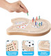 Mnyun Wooden Cribbage Board Game Set - Complete Cribbage Kit For 2-4 Players