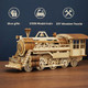 Nautydaddy 3D Wooden Puzzle Steam Train Set, Model Car Kit To Build, Brain Teaser, Stress Relief Toy