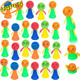 Nbguigdstr 24Pcs Jumping Spring Rockets Launchers Toys-Fidget Emoticon Popper Toy Bouncy For Kids Toddlers Party Favors,Birthday s,Pinata Goodie Bag Stuffers,Treasure Box Classroom Rewards Prizes