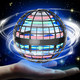 Odto Galaxy Flying Orb Ball Toys - d Cosmic Globe Boomerang Hover Ball For Kids Adult Boys Girls 360Rotating Indoor Outdoor Cool Toy (Grey), Gray