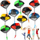Ojyudd 10 Pack Parachute Toy For Kids,Tangle Figures Parachute,Throwing Flying Toys Parachute For Boysgirls Indoor & Outdoor,,Party Favors(5 Colors)