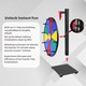 Pionites Prize Wheel Tabletop Or Wall Mount Fortune Spin With Dry Erase Marker And Eraser For Engaging Home Parties, Trade Show, Carnival Events (12'' 10Slots)