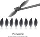 Plplaaoo Drone Propeller Blades,8Pcs Rc Drone Propeller Blade,Ccw/Cw Propeller Blades Props For Anafi Drone Rc Quadcopter Remote Control Drone Blade Spare Parts